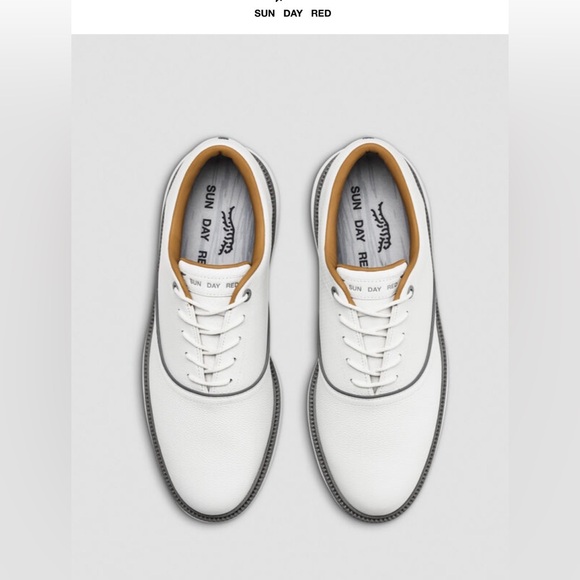 Sun Day Red - White Pioneer LECypress Men's Golf Shoes